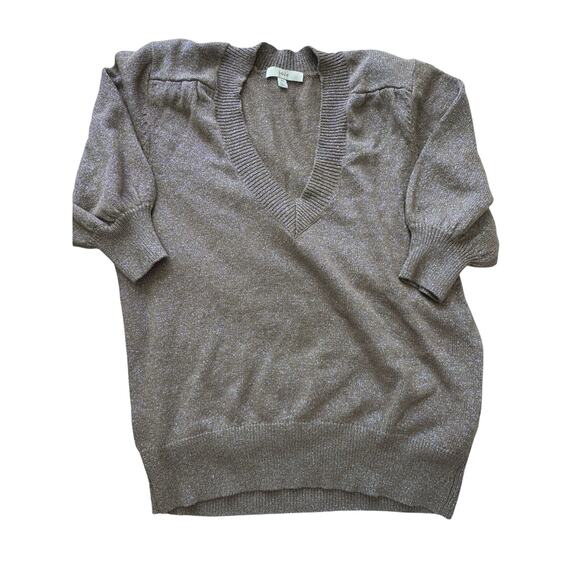 Copied - Joie Womens M iridescent sparkly sweater stretch feminine Light Spring - Picture 2 of 16